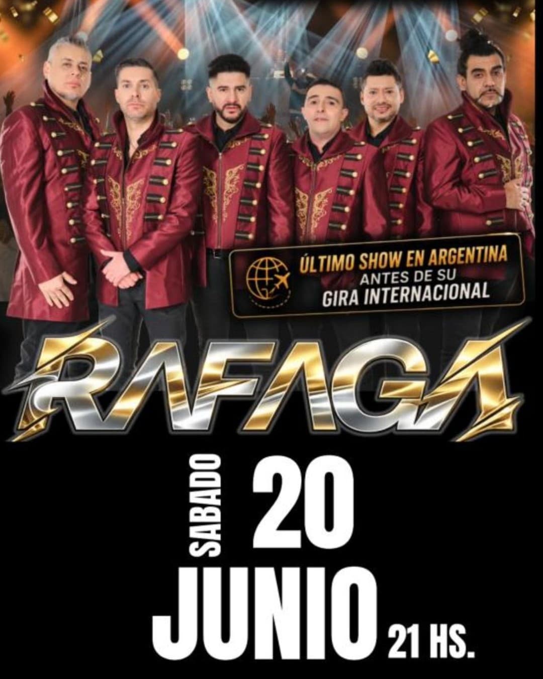 RAFAGA EN VIVO - CENA SHOW