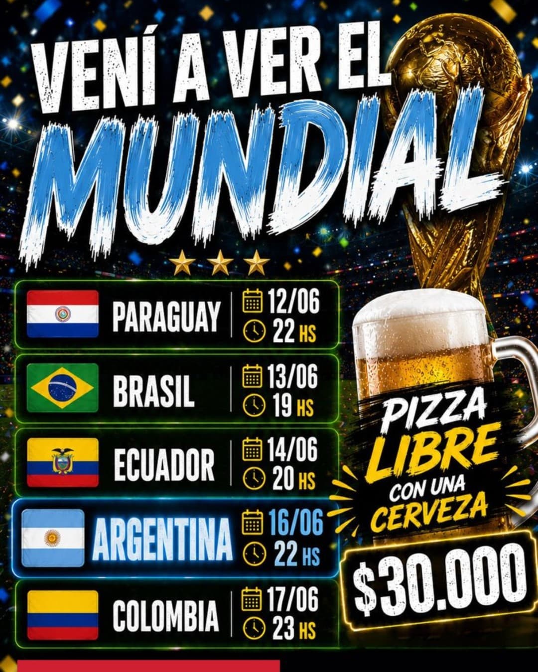 EL MUNDIAL EN EL TEATRO ABASTO